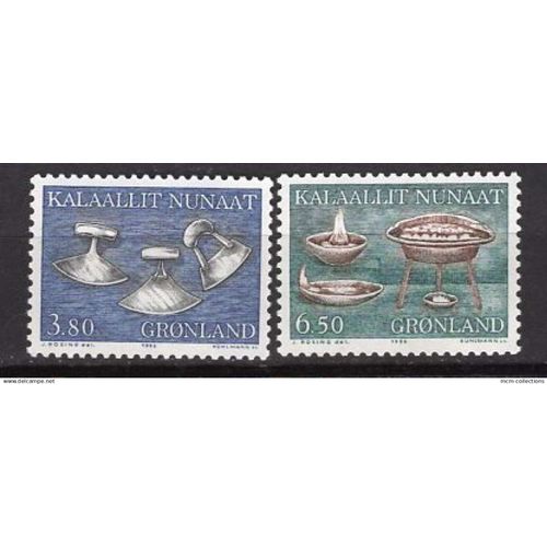 Groenland 1986 Ustensiles Et Art Local Neuf** : Yvert N° 153-54