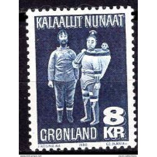 Groenland 1980 Artisanat Sculpture Sur Bois Yvert N° 107 Neuf**