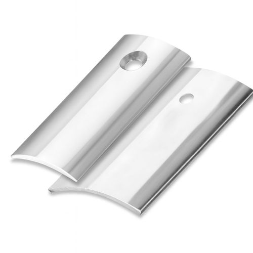 Seuil demi-bombé pré percé - 30 mm x 250 cm - Inox - ELTON - 0010125012C