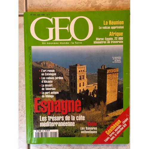 Géo N* 244, Juin 1999, 208 Pages, Bon État 