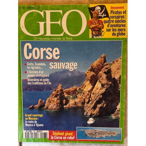 Géo N* 197, Juillet 1995, 176 Pages, Bon État 