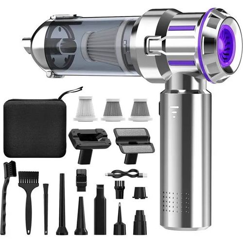 Zuwohl Aspirateur Voiture Sans Fil 21kpa, 3-En-1 Compact & Léger, Moteur Brushless, 3 Niveaux.