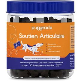 Pupgrade Soutien Articulaire Chiens - Glucosamine Chondroïtine Msm & Moules Vertes - Soulage Douleurs Hanches & Articulations - 30¿.