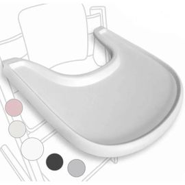 Plateau Ergonomique Pour Chaise Stokke Tripp Trapp V2+, Blanc Mat, Sans Bpa, Facile À Monter.