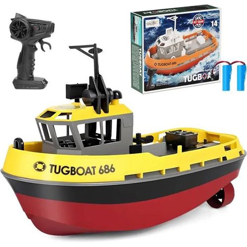 Bateau Rc 1:72 Diy Avec Led, Navire Télécommandé 2.4ghz, Jouet Aquatique Enfants/Adultes.-Underscore