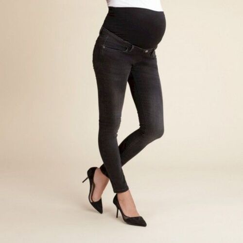 Jean De Grossesse Skinny Effet Délavé À Bandeau Haut