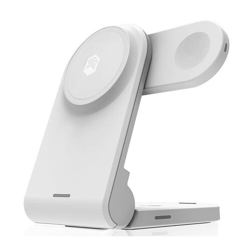 Station de Charge 3-en-1 MagSafe 15W pour iPhone / AirPods / Apple Watch STM Blanc