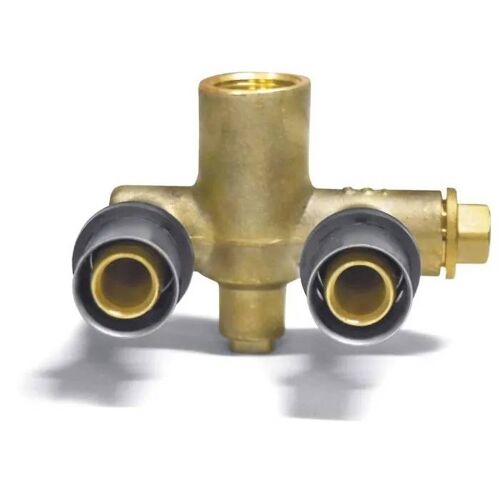 Raccord à Sertir Mural Double en U, 16 mm, Eau Potable, DVGW