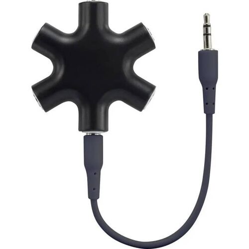 Adaptateur Y SpeaKa Professional SP-7870556 [1x Jack femelle 3.5 mm - 5x Jack femelle 3.5 mm] 0.18 m noir