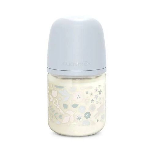 Biberon En Verre Avec Tétine Sx Pro S 120ml Wonderland Bleu - Bleu