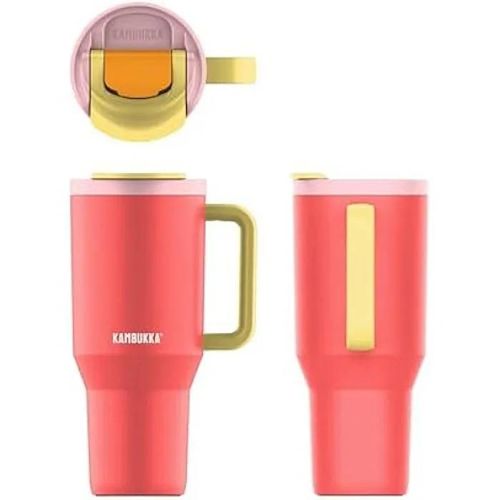 Tasse Thermique - Kambukka - Rio - 750 Ml - Rose Papaye - Double Paroi Isotherme