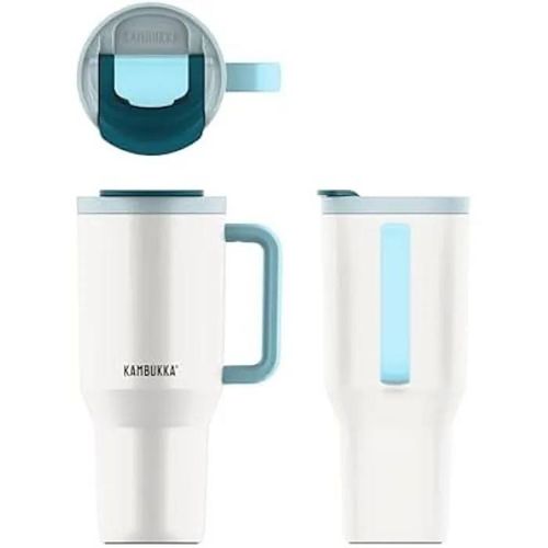 Gobelet Isotherme - Kambukka - Rio - 900 Ml - Frosty Coconut - Poignée Ergonomique