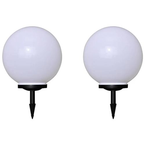 Prolenta Premium - 2 Pcs Lampes D'allée D'extérieur À Led 40 Cm Et Piquet Au Sol