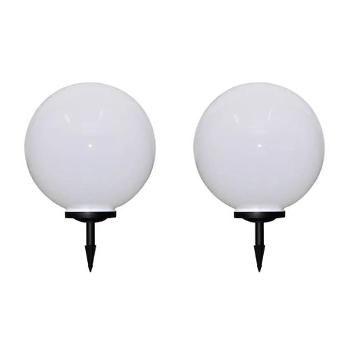 Prolenta Premium - 2 Pcs Lampes D'allée D'extérieur À Led 50 Cm Et Piquet Au Sol