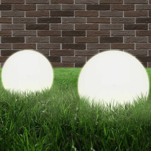 Prolenta Premium - Lampe À Led Sous Forme De Boule 2 Pcs Sphérique 20 Cm Pmma