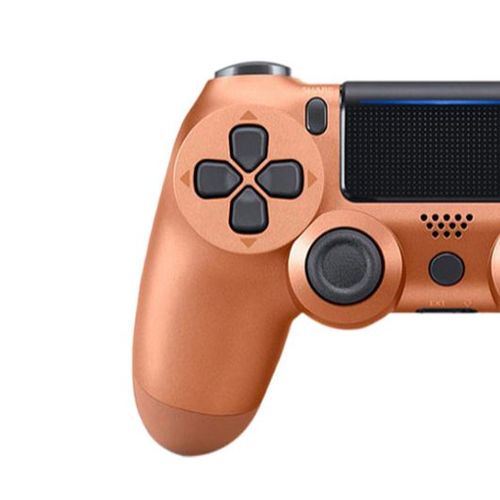Manette de jeu avec motion sensing à six axes, double vibration et Bluetooth (adaptée pour PS4) Couleur bronze antique