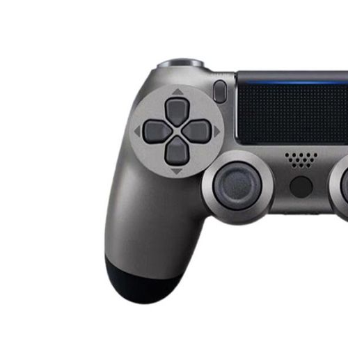 Manette de jeu avec motion sensing à six axes, double vibration et Bluetooth (adaptée pour PS4) gris