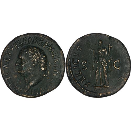 Rome - Sesterce - Titus - 80 Ad - Felicit Pvbl - Qualite - 25.33 G. - Ric.89 - 27-023