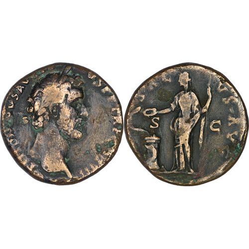 Rome - Sesterce -Antonin Le Pieux - 147 Ad - Salvs Avg - 23.44 G - Ric.784 - 27-002
