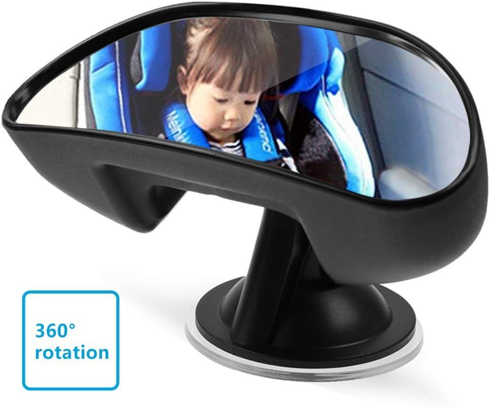 Miroir Pare-soleil Autocollant Miroir Maquillage Voiture HD - Acier Inoxydable - Autocollant Pour Pare-soleil - 15x8cm - Universel Autocollant Intérieur Voiture