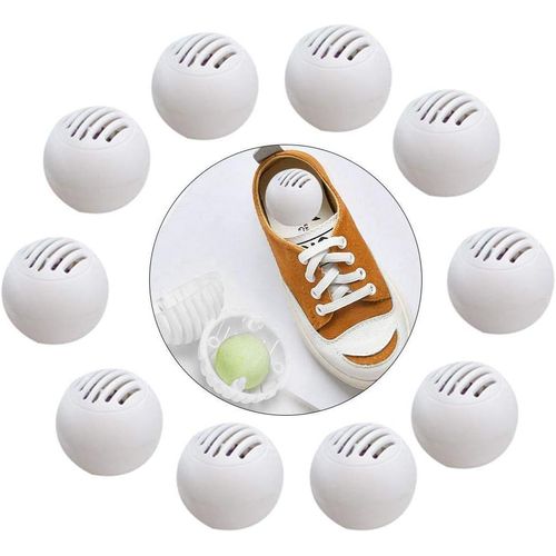 Boules Désodorisantes Pour Chaussures (Lot De 10) - Élimine Les Odeurs De Transpiration Dans Sneakers Et Baskets - Idéal Pour Sacs De Sport Et Armoires - Action Puissante Jusqu'à 6 Mois