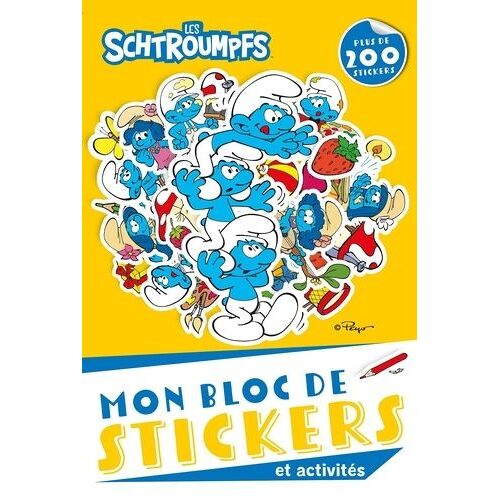 Les Schtroumpfs - On Bloc De Stickers Et Activités