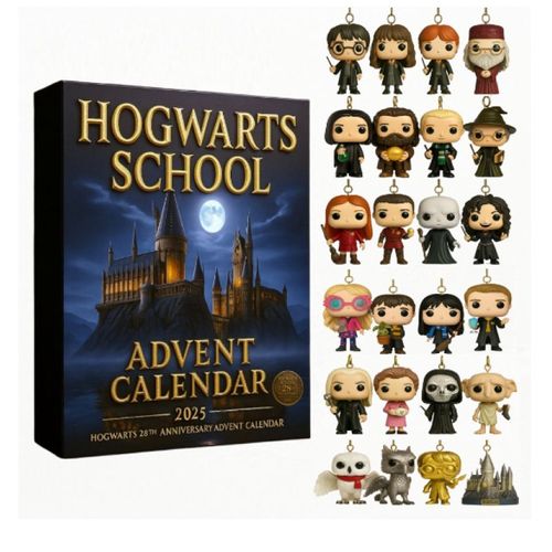Calendrier de l'Avent École de Poudlard 24 Jours Harry Potter Surprises Mystères Cadeau de Noël pour Grands Fans