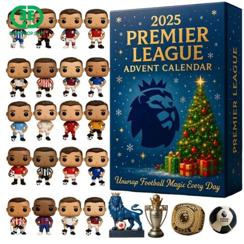 Calendrier de l'Avent Premier League ¿ 24 Jours de Football et Cadeaux de Noël pour Fans de Soccer