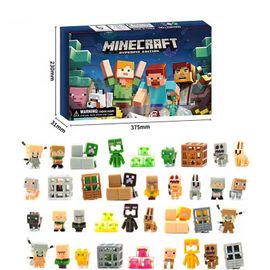 Calendrier de l'Avent Minecraft ¿ 24 Jours Boîte Surprise Noël Pixel Robot Ensemble de Construction Jouets