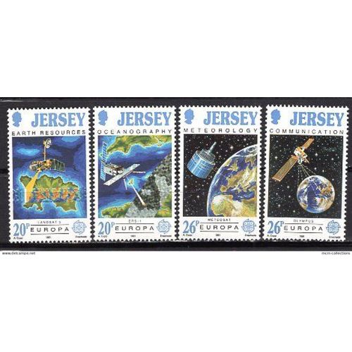 Jersey 1991 Serie Europa L'Europe Et L'Espace Neuf** Yvert N° 533-36
