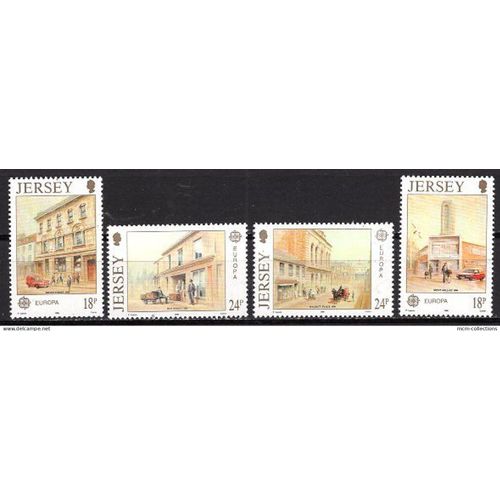 Jersey 1990 Serie Europa Batiments Postaux Neuf** Yvert N° 502-05