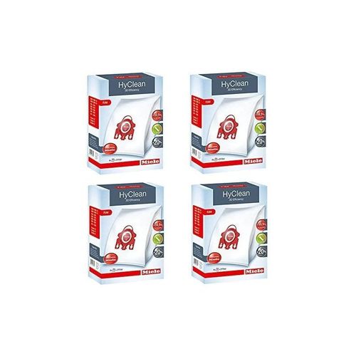 Lot de 4 boîtes de sacs FJM Hyclean 3D Efficiency pour aspirateur Compact S700 S4000 et S6000 Miele