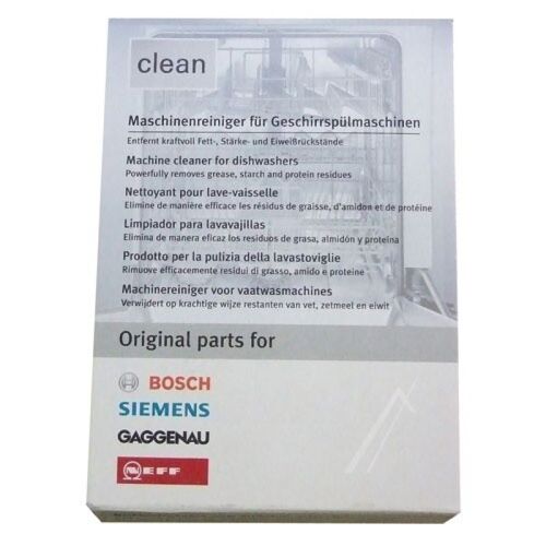 Lot de 3 nettoyants en poudre pour lave-vaisselle Bosch, Siemens, Neff- 00312193