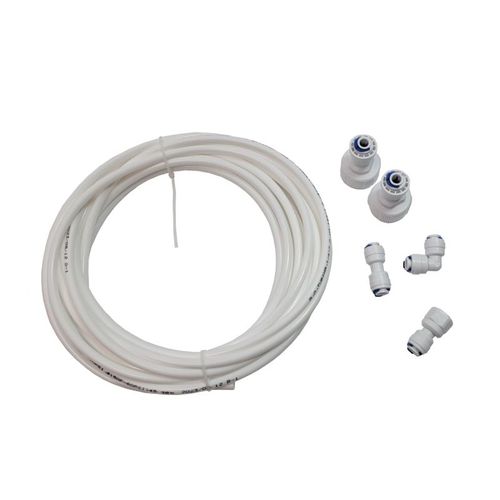 Kit lyre arrivee d'eau : tuyau (6m) + raccords UKT001 pour Réfrigérateur, congélateur - 484000008590, C00379990 WPRO AEG, ARISTON HOTPO