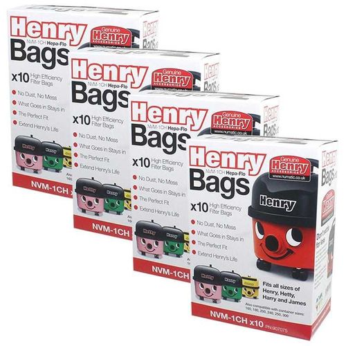 4 PAQUETS DE SACS (x10) POUR ASPIRATEUR NUMANTIC