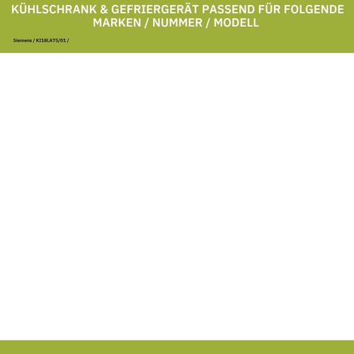 Compartiment de rangement compatible avec Siemens 00705208 - 425 x 100 mm - Avec rabats pour porte de réfrigérateur