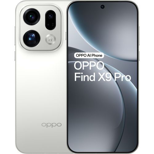 Oppo Find X9 Pro 6,78" 5G Double nano SIM 512 Go Blanc Soie
