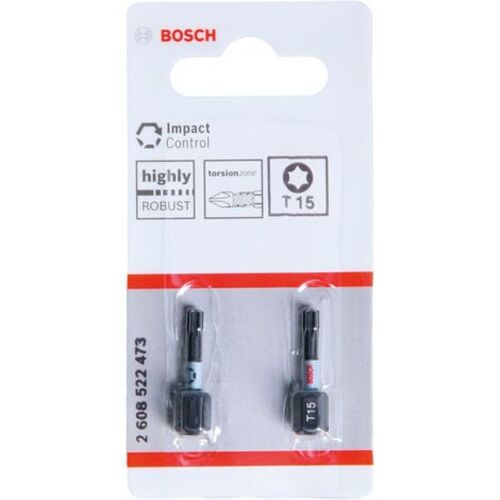 Impact Control T15 Embouts 2 pièces BOSCH 2608522473