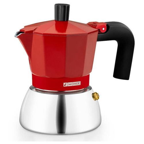 Monix M863103 machine à café manuelle Cafetière à moka 0,195 L Rouge