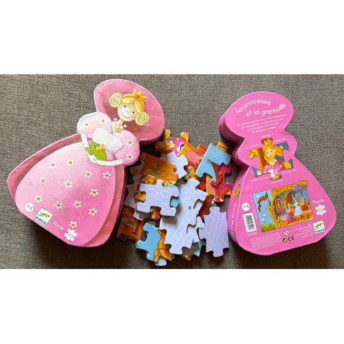 Puzzle enfant de la marque Djeco : princesse et grenouille