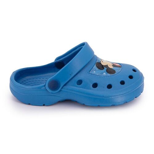 Chaussures Sabots Mickey Bleu En Plastique Enfant Bébé Disney