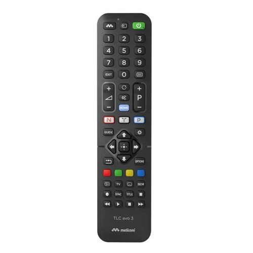 Meliconi - Télécommande de remplacement TLC EVO.3 pour TV Sony - 100% fonctions d'origine - Accès direct Netflix, Youtube, Prime
