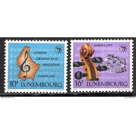Luxembourg 1985 Paire Europa Annee Europenne De La Musique  Yvert N° 1075-76 Neuf**