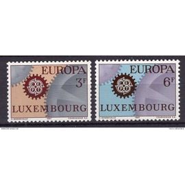 Luxembourg 1967 Paire Europa Yvert N° 700-01 Neuf**