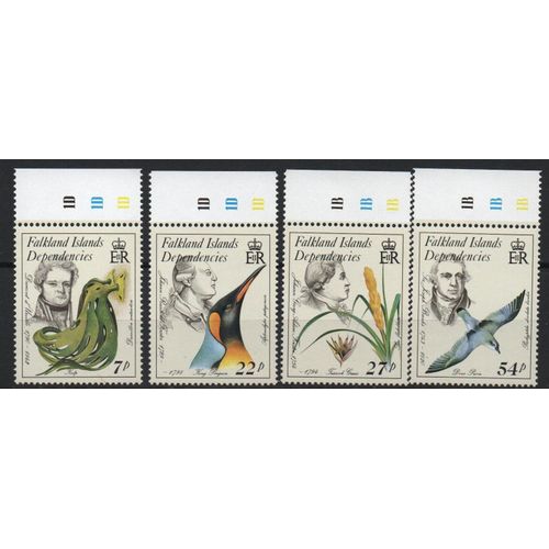 Iles Falkland Timbres Les Scientifiques 1986