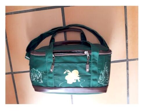 SAC Vert Toile Doublée Impermeabl Bandoulière BAGAGE Renforcé Cuir Isotherm Isolant Voyage Sport  Week End Poche Fourretout Resistant Activite Natation Runing Foting Déplacemen Chaussure Habit Mouillé