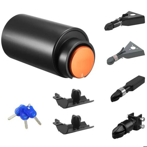 Antivol D'attelage Pour Remorque Compatible Avec Coupleurs De 50,6 Mm Et 58,6 Mm-Duoku-Verrou Robuste Avec 3 Clés