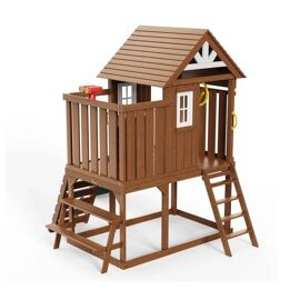 Maisonnette De Jeux Extérieure - Duoku - Tlg92008 - Bois Massif - Cèdre - 2 À 10 Ans