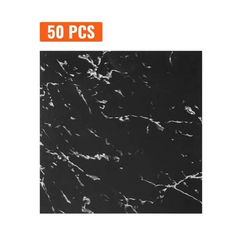 Dalles de Sol - DUOKU - WB-XC613-1 - Vinyle Autocollantes - 12 x 12 pouces - Noir