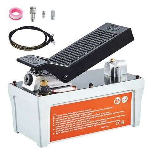 Pompe Hydraulique à Air-Duoku-10 000 PSI-Réservoir de 1/2 gal-Sortie d'Huile NPT 3/8"-Entrée NPT 1/4"-Commande au Pied
